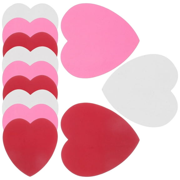 WHAMVOX 1 Set Heart Paper Cutouts Thick Cardboard Heart Shapes Valentine’s Day Die Cuts for DIY Craft  School Classroom Bulletin Board Decorations