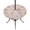 Pink, Light Apricot, variant on Round Outdoor Tablecloth with Umbrella Hole and Zipper, Starfish Blue Coastal Tablecloth with Elastic Waterproof, Summer Nautical Shell Beach Patio Table Covers for 31" - 35" Picnic Pool Tables