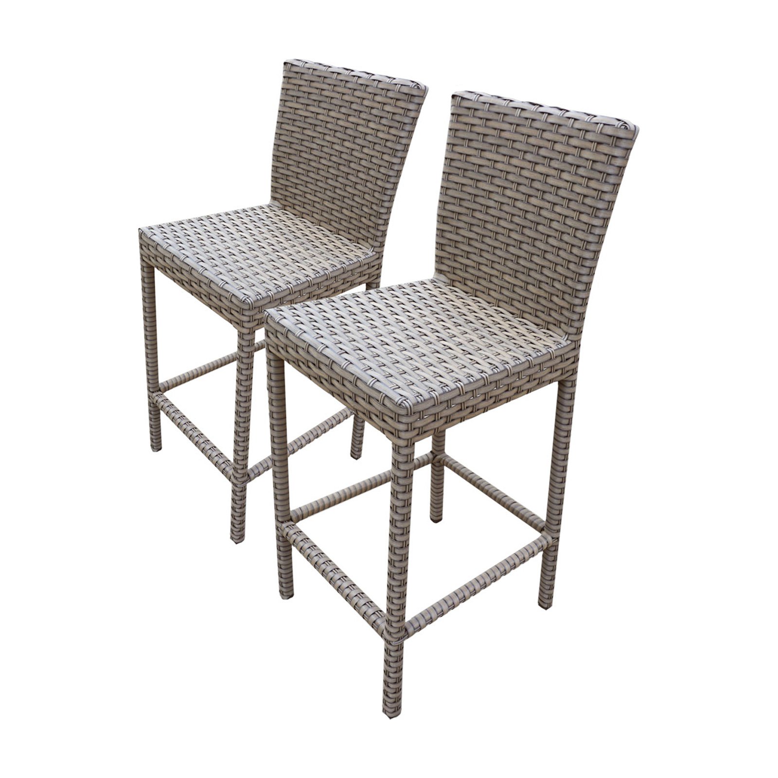 TK Classics Monterey Wicker Patio Bar Stools