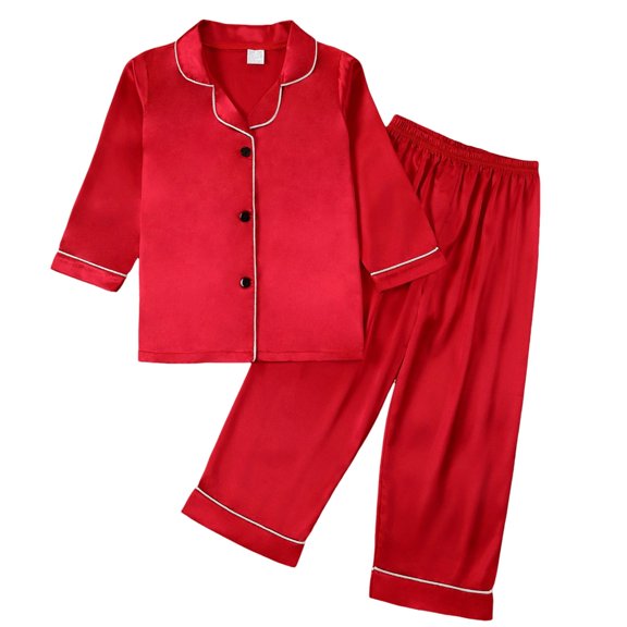 Huowey Kids Toddler Boys Girls Long Sleeve Solid Color T-Shirts Tops T Shirt Pants Casual Outfits Sets Trendy Dailywear, 5-6 Years
