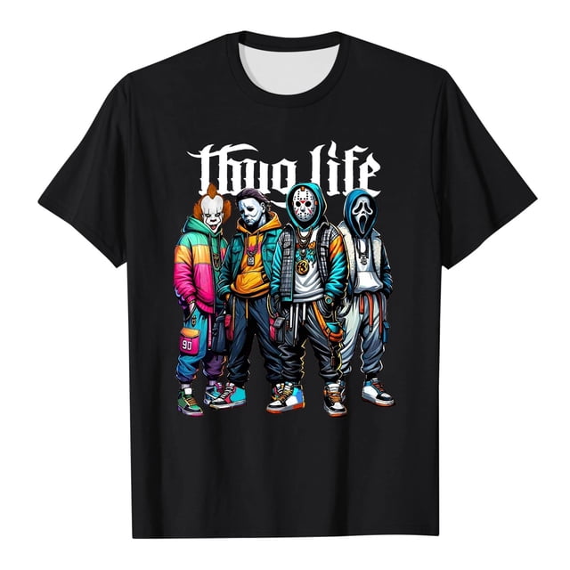 T-Shirt Décontracté Tendance pour Femmes, Manches Longues, Imprimé Graphique Halloween, Manches Courtes Synthétiques, Doux