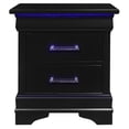 thumbnail image 1 of Global Furniture USA Charlie Black Table de Nuit, 1 of 4