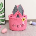 thumbnail image 4 of WMGHA Portable Storage Bow Basket Basket Easter Rabbit Bucket Decoration Home Textile Storage Event Wristbands Custom, Easter Decorations For Table,Easter Basket Essentials For Teens, 4 of 5