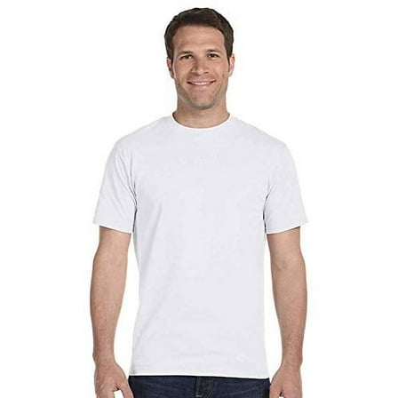 Hanes Men's 5Pack Crew Neck Tagless White Undershirts Crewneck T-Shirts, M