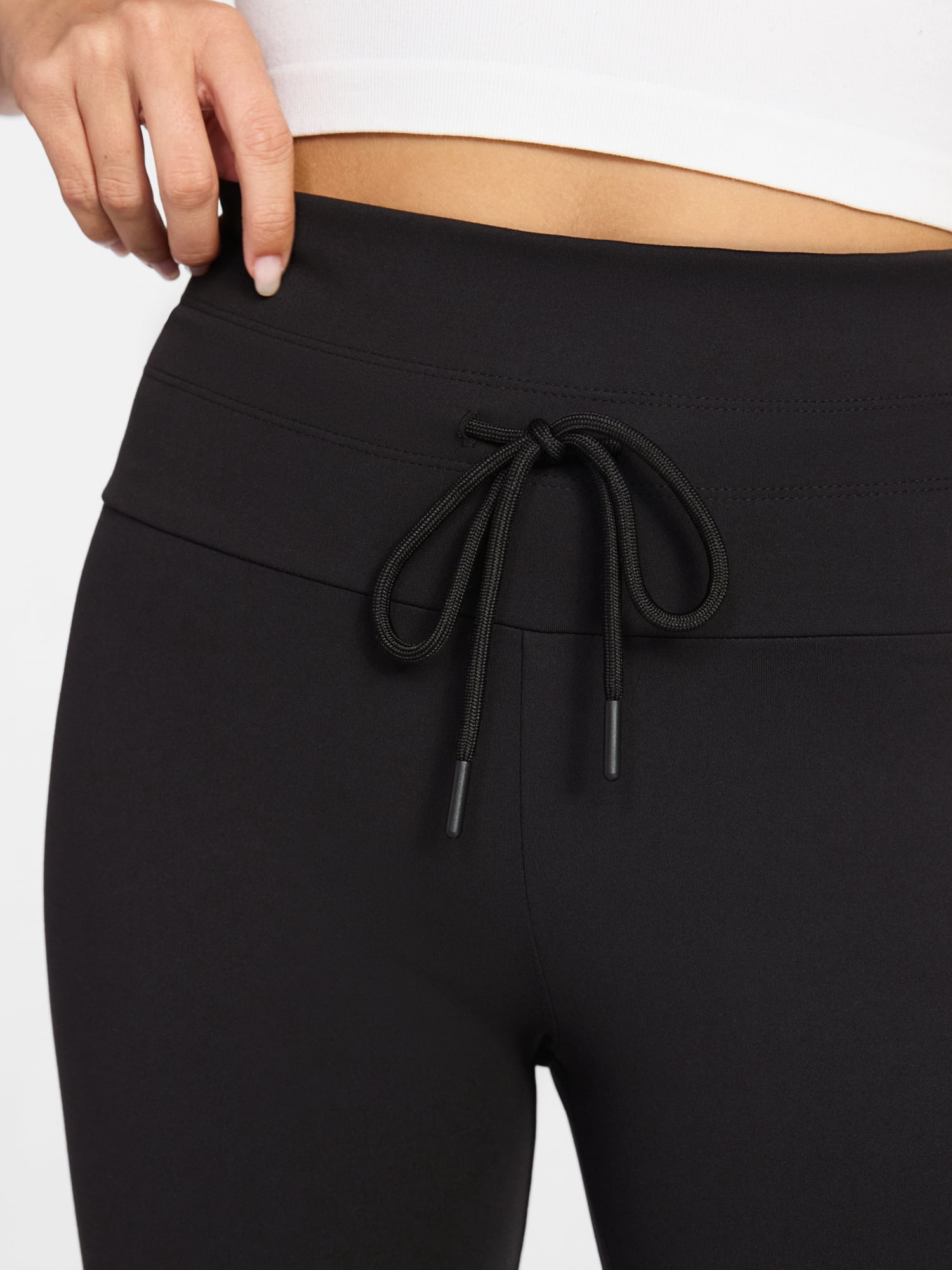 No Boundaries Tie Front Leggings, 26.5" Inseam, Women's XXS-1X