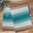 thumbnail image 4 of Teal Brown Kitchen Towels Set of 4, Water Absorbent Dish Towel, Rustic Vintage Abstract Ombre Wooden Plank Decorative Hand Towels - Quick Drying Cloth for Cooking Baking, 18x28 Inch, 4 of 8