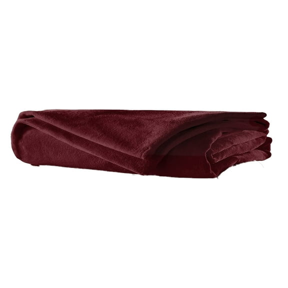 Sunbeam Velvet Plush Heated Electric Blanket w/ 10 Settings, Garnet (King Size)