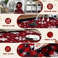thumbnail image 6 of Bleum Cade Christmas Snowflake 3x5 Area Rugs for Living Room,Non Slip Washable Rugs,Red Buffalo Plaid Rugs for Bedroom,Low Pile Carpet for Dinning Room,Christmas Decorations, 6 of 8