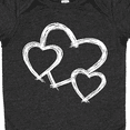 thumbnail image 4 of Inktastic Three White Hearts Boys or Girls Baby Bodysuit, 4 of 5