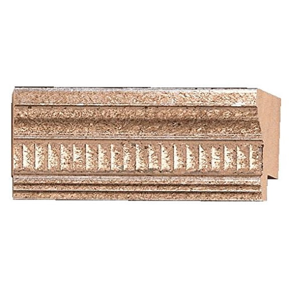 Picture Frame Moulding (Wood) 100Ft Bundle - Traditional Antique Silver Finish - 1" Width - 5/16"