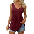 thumbnail image 6 of Aoochasliy Tank Tops for Women Clothes Fashion Sexy Womens O-Neck Print Sleeveless Tank Top Ladies Vest Blouse, 6 of 9