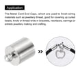 thumbnail image 4 of 50Pcs Cord End Caps, 8.6mm End Cap Barrel Beads Kumihimo End Caps Brass for Jewelry Making 13mm Length Rhodium Color, 4 of 6