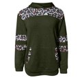 thumbnail image 4 of Moda mujer casual manga larga con capucha leopardo patchwork señoras tops sudaderas Fridja  FKASFK5917, 4 of 4