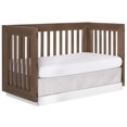 thumbnail image 3 of Evolur Maddox Modern Crib, Toffee and Brush White, 3 of 14