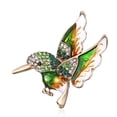 thumbnail image 6 of rinsvye Hummingbird Brooch Pin Mother's Day Gift Alloy Oil Fashion All-match Brooch Jewelry And Brooches Chatelaine Brooch Hat for Craft Rhinestone Brooches Back of Locking Clasps Shirt Brooch for Wom, 6 of 9