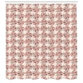 thumbnail image 3 of Colorful Shower Curtain, Spring Swirled Foliage Design Nature Inspired Abstract Pattern Doodle Illustration, Fabric Bathroom Set with Hooks, 69W X 84L Inches Extra Long, Multicolor, by Ambesonne, 3 of 3
