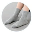 thumbnail image 5 of HAWEE 5/10/15 Pairs Kids Socks for Boys Girls 3-15 Years Toddler Crew Socks Multipack Athletic Socks, Grey, 5 of 8