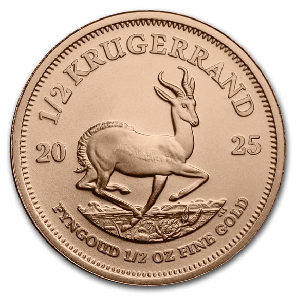 2025 South Africa 1/2 oz Gold Krugerrand BU