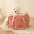 thumbnail image 4 of Pet Carrier Shoulder Bag Travel Bag Puppy Go Out Portable Handbag Dog Bag Pet Cat Supplies Suitable for Small Dogs Dog Carrier (Beige,41x19x31cm), 4 of 7