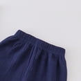 thumbnail image 5 of NIEWTR Baby Boy Summer Set Short Sleeve Crew Neck T-Shirts and Elastic Waist Shorts 2Pcs Pajamas & Dailywear Set (6-12 Months,Navy), 5 of 6