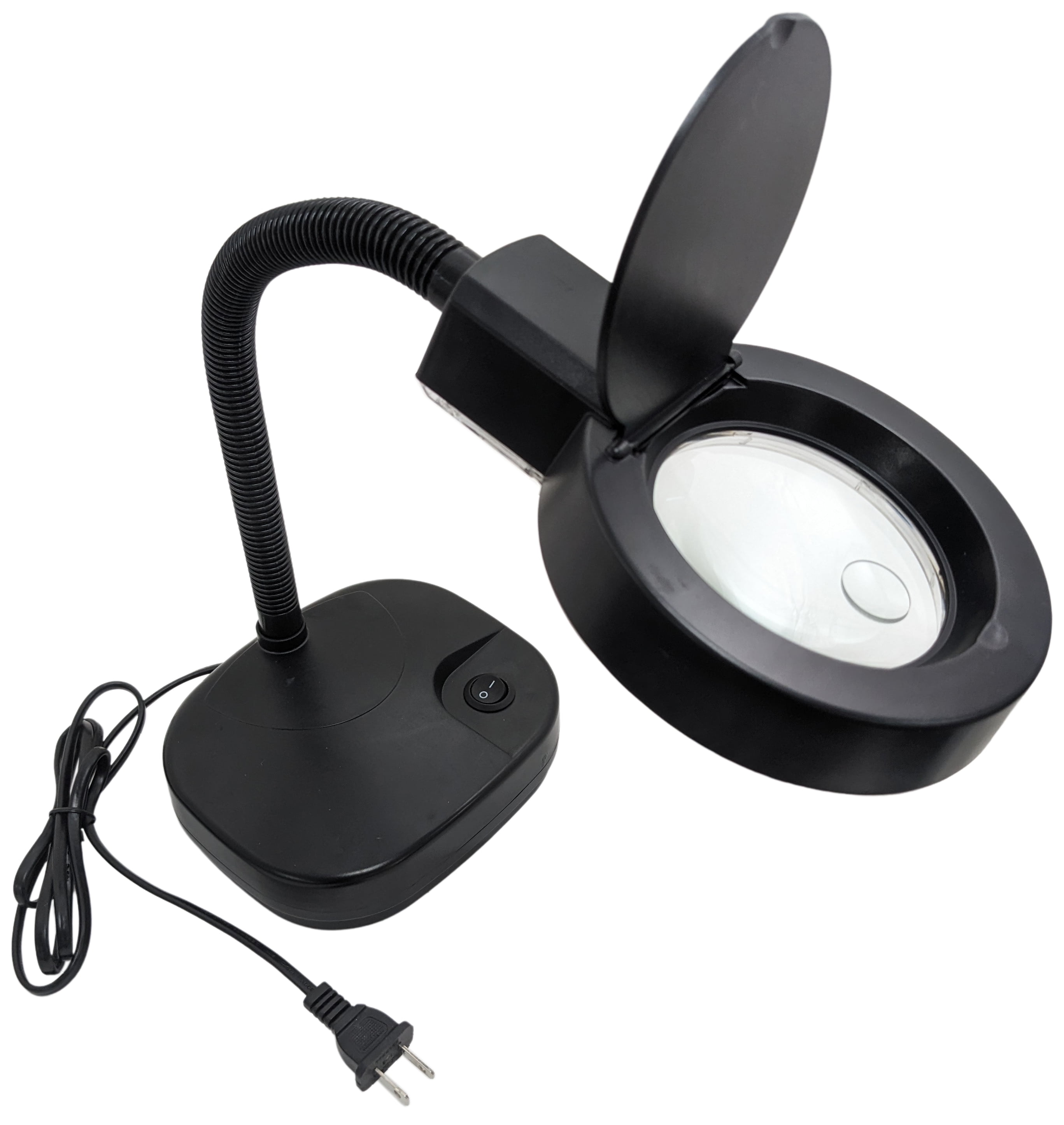 Tabletop Magnifying Light with 12" Flexible Neck, 4X and 8X