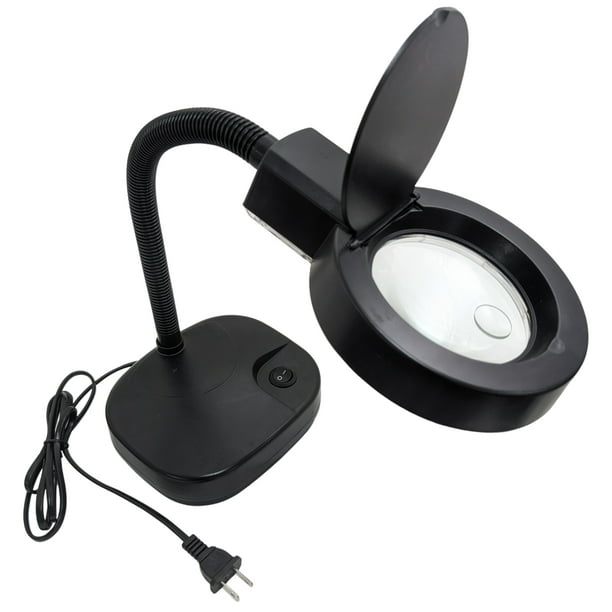 Tabletop Magnifying Light with 12" Flexible Neck, 4X and 8X
