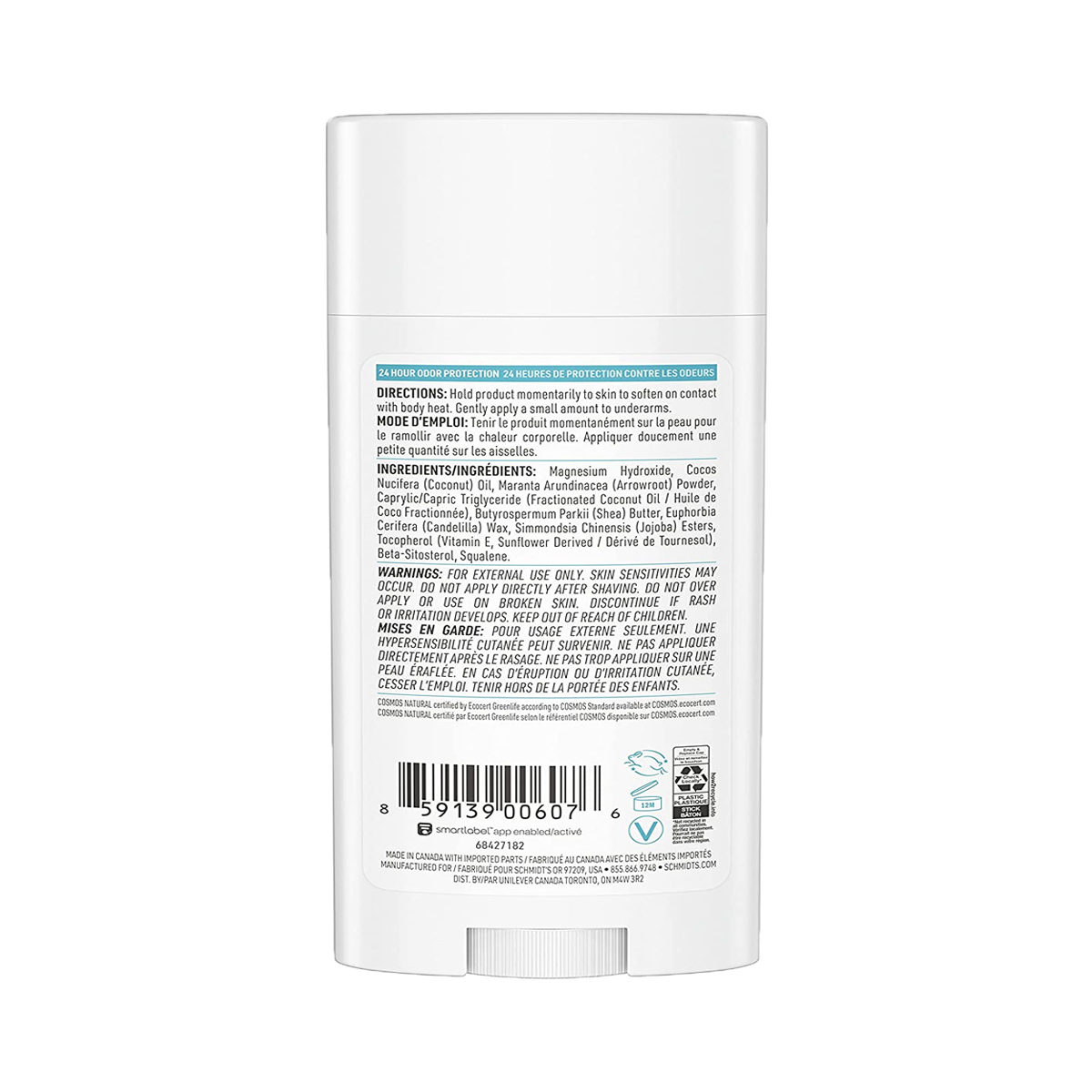 Schmidt's Aluminum Free Natural Deodorant for Sensitive Skin, 2.65 oz - image 3 of 7