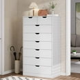 thumbnail image 6 of Afuhokles White Tall Dresser Wood 8 Drawer Dressers for Bedroom, Wood Chest of Drawers Storage Cabinet., 6 of 6
