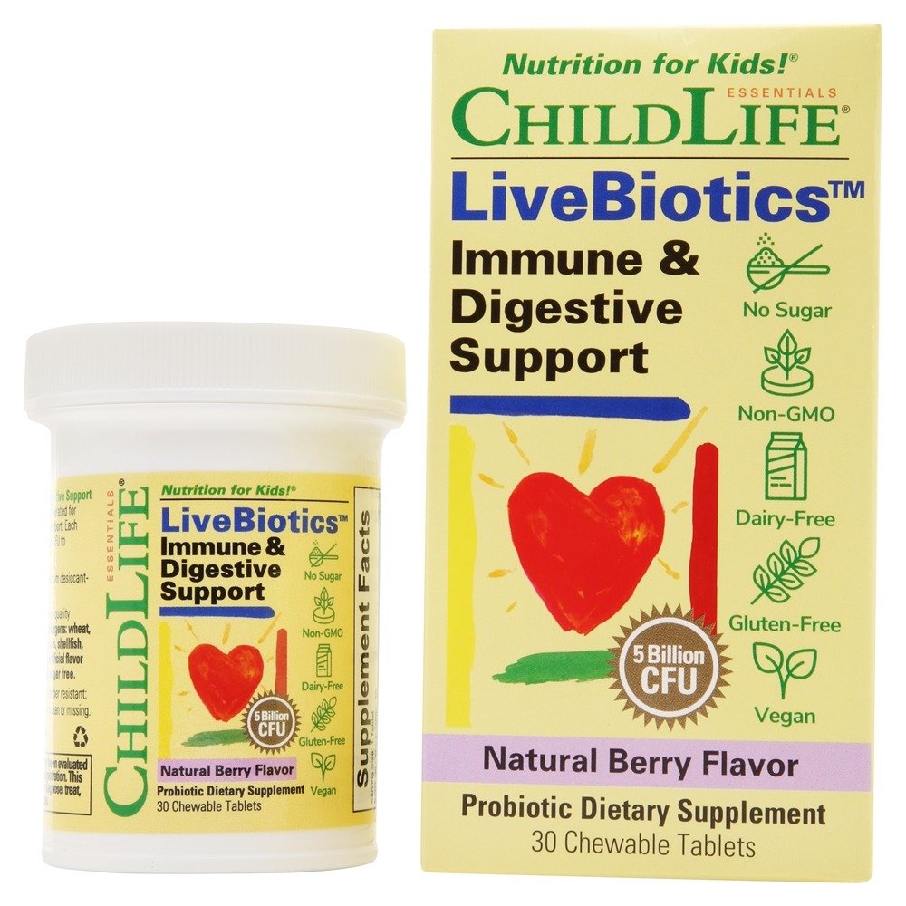 Child Life Essentials LiveBiotics Immune & Digestive Support Natural