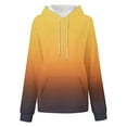 thumbnail image 4 of Ounisa Womens Pullover Fashionable Casual Gradient Sweatshirt Drawstring The Season Hoodie Long Sleeve Tops with Pocket, 4 of 5