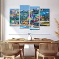 thumbnail image 3 of Elephant Stock Colors Of San Juan Wall Art - Horizontal Multi Panel Canvas - Living Room Wall Decor - Beach Multi Panel - Blue And Turquoise Decor - 68" x 42", 3 of 8