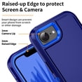 thumbnail image 3 of RegSun for iPhone 16e Case,Shockproof 3-Layer Full Body Protection [Without Screen Protector] Rugged Heavy Duty High Impact Hard Cover Case for iPhone 16e 2025,Dark Blue, 3 of 6