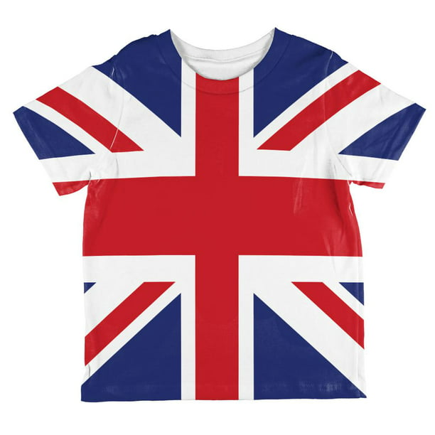 Old Glory - British Flag Union Jack All Over Toddler T Shirt Multi 6T ...