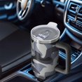 thumbnail image 3 of Camouflage 40oz Tumbler– Stainless Steel Insulated Tumbler with Handle and Straw, Large Capacity Travel Cup for Hot & Cold Drinks, 3 of 6