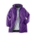 thumbnail image 2 of Woman Within Plus Size Hooded Slicker Raincoat, 2 of 6
