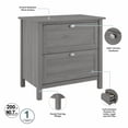 thumbnail image 3 of Bush Furniture Broadview 2 Drawer Lateral File Cabinet, 3 of 5