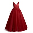 thumbnail image 1 of AAMILIFE Robe Longue de Princesse pour Filles, Vêtements de Cérémonie pour Fille, Vêtements de Soirée pour Enfants, Vestidos, Robes de Demoiselles d'Honneur pour Mariages, 1 of 3