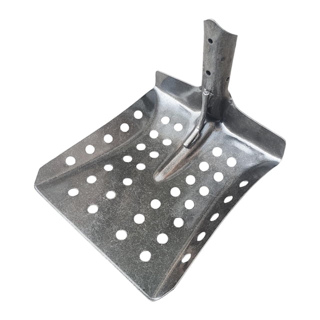 davian Sifting Spade Steel Sand Sifter Spade for Outdoor Sewer Drainage Camping Square Toed All Opens Hole