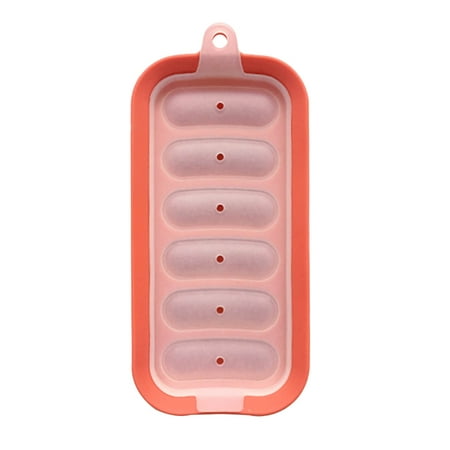 

Dengmore Silicone Sausage Mold 6 Cavities Ice cube mold Moulds for DIY Burger Hot Dog