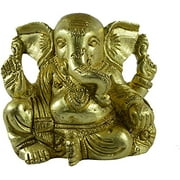 craftuno Brass Sitting Lord Ganesha