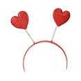 thumbnail image 2 of Youkk Bandeau en Forme de Cœur Élégant Paillette Réglable Accessoires de Coiffure Bandeaux Cadeau de Noël Mariage Concert Paillettes Rouges 1 Ensemble, 2 of 6