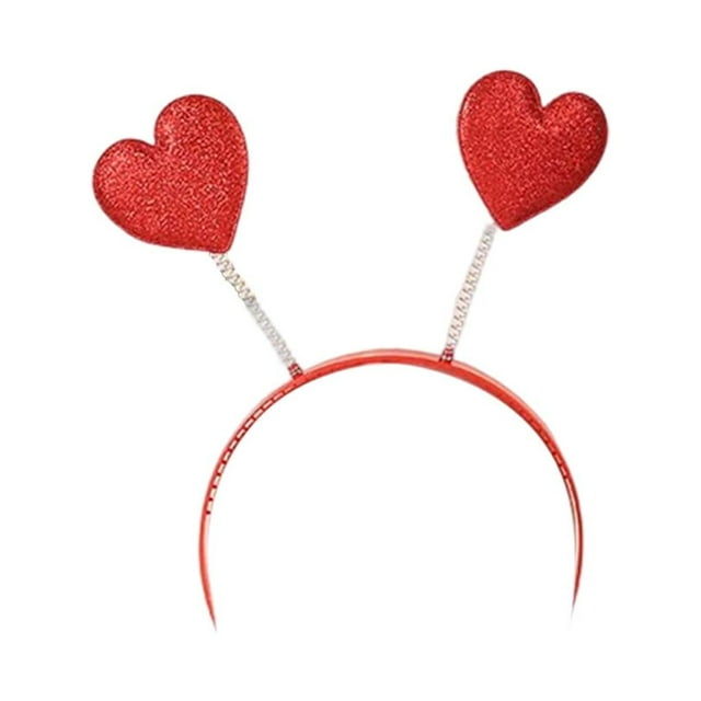 Qarigey Diadema con aro en forma de corazón, broche Flexible con lentejuelas, accesorios para peinados, diademas, regalo de Navidad, boda, Type3 NO3
