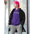 thumbnail image 2 of Be Kind Daisy Lettering Hoodie Women -Image by Shutterstock, Female Medium, 2 of 4