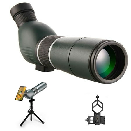 Green Film High Power Telescope For A Higher Refractive Indexs Rate Waterproof Bak4 Prisms Spotting Scope With Phone Clip And Tripod