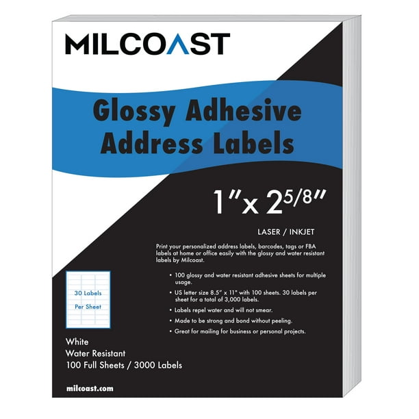 glossy labels for inkjet printer