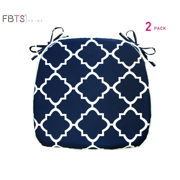 Fbts Prime Outdoor Chair Cushions Set, Navy Outdoor Dining Chair Cushions