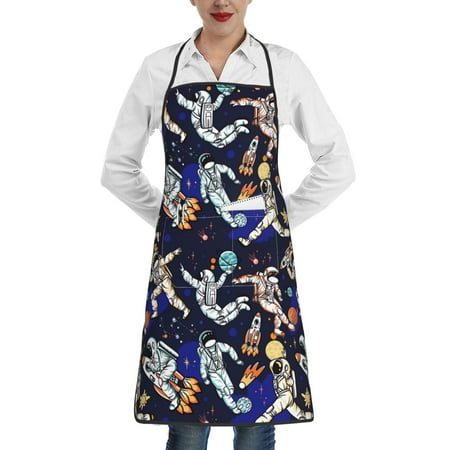 

Sikiie Astronauts in sport Aprons for Kitchen Cooking Aprons Chef Apron for Men Women Chef