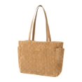 thumbnail image 1 of Bolso tote para mujer, multiusos, regalo, bolso de mano informal para el trabajo, playa, las y los viajes. Caqui, 1 of 8