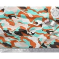 thumbnail image 3 of Soimoi Poly Georgette Fabric Two Tone With White Camouflage Fabric Prints By Yard 42 Inch Wide, 3 of 3