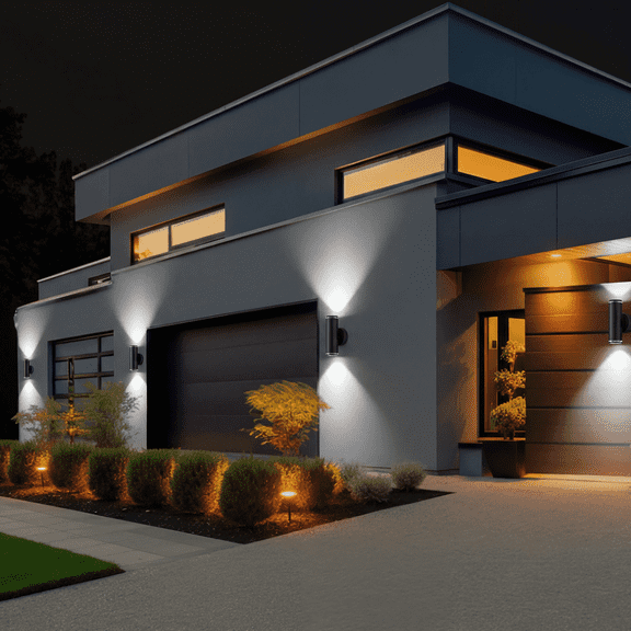 Outdoor LED Wall Light, Up and Down Exterior Wall Sconce 6500K, Waterproof Cylinder Wall Mount Light for Porch Patio Garage, Black-1 Pack